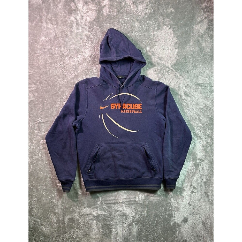 Syracuse Basketball Hoodie Mens Medium Blue NCAA Basketball Nike Fleece Pullover